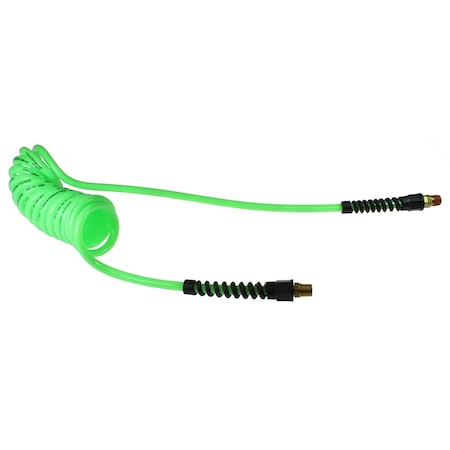 Flexcoil 1/4 ID X 20’ 1/4 MPT Rigid X Swivel Neon Green